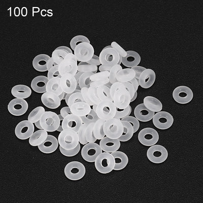 Harfington Uxcell 100Pcs 5mm x 1.5mm Rubber O-rings NBR Heat Resistant Sealing Ring Grommets White