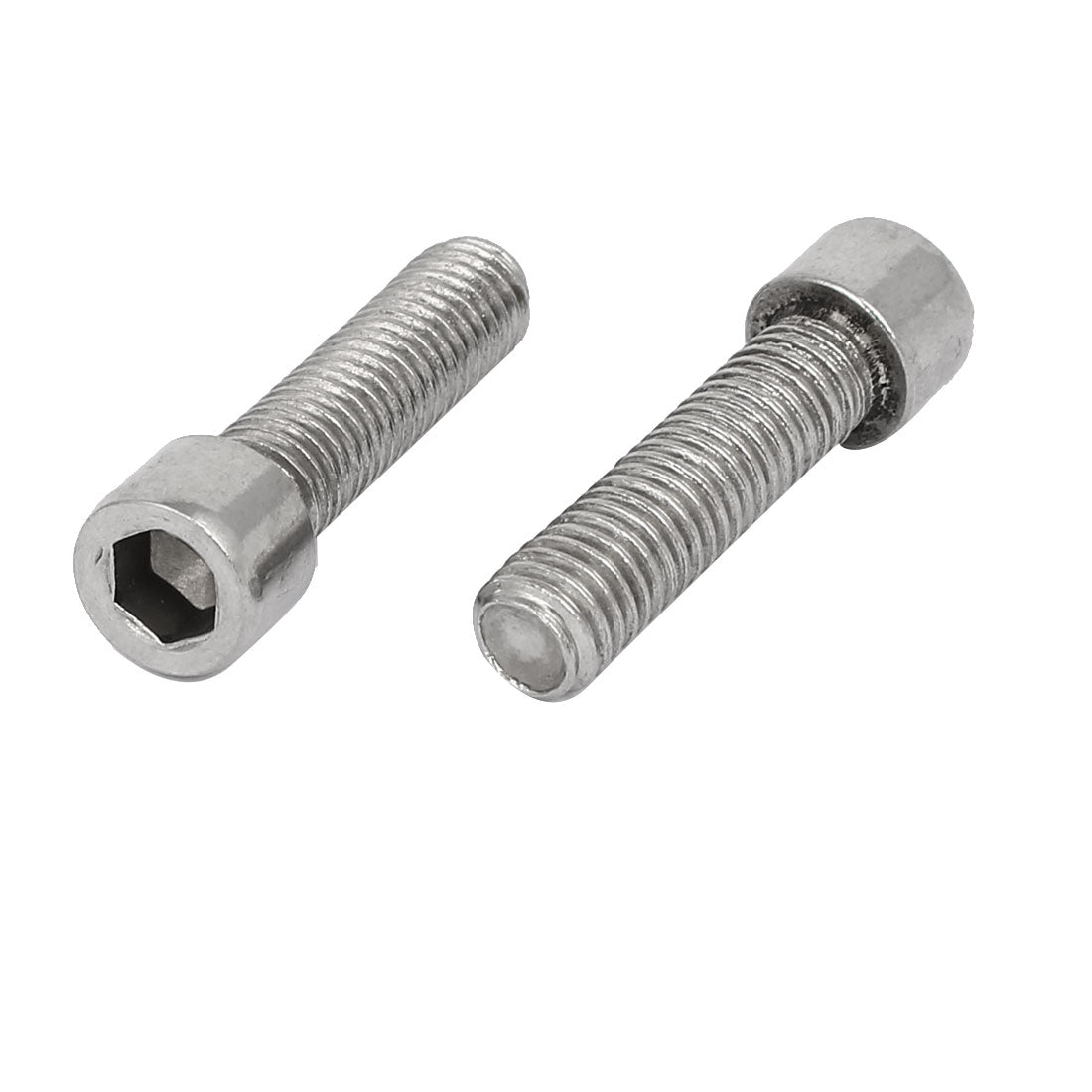 uxcell Uxcell M8x30mm 304 Stainless Steel Fully Thread Hex Socket Cap Head Screws Bolts 20pcs