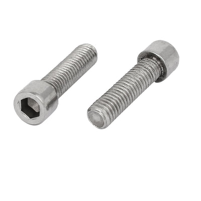 Harfington Uxcell M8x30mm 304 Stainless Steel Fully Thread Hex Socket Cap Head Screws Bolts 20pcs