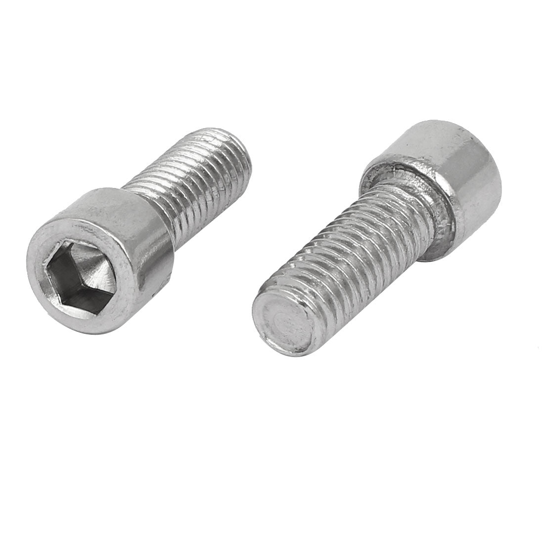 uxcell Uxcell 10Stück M8x20mm 304 Edelstahl Völlig Gewinde Innensechskantkopf Schrauben Bolzen DE de