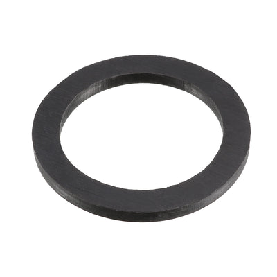 Harfington Uxcell Rubber Round Flat Washer Assortment Size Flat Washers, Black Pack of 10