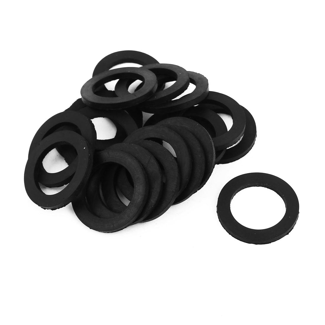 uxcell Uxcell 24 x 35 x 3mm O-Ring Hose Gasket Flat Rubber  Lot for  Grommet 20pcs