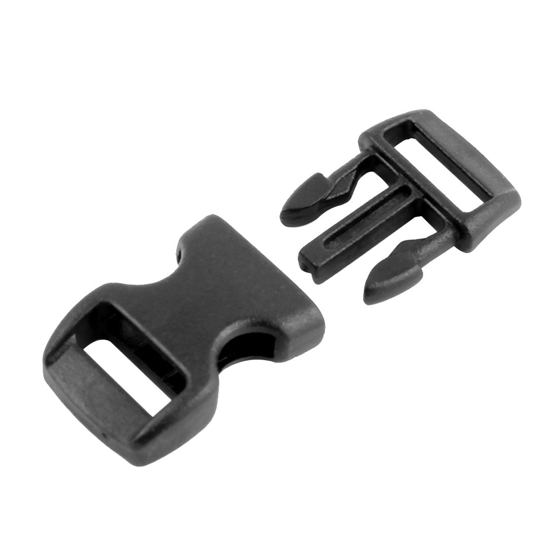 uxcell Uxcell Plastic Side Quick Release Clasp Buckles Webbing Strap Black 11mm Width 20pcs