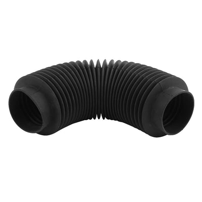 Harfington Uxcell Black Mechanical Corrugated Sleeve Dust Cover Moulded Bellow 50mmx500mm