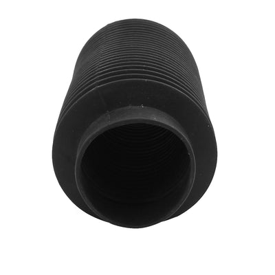 Harfington Uxcell Black Mechanical Corrugated Sleeve Dust Cover Moulded Bellow 50mmx500mm