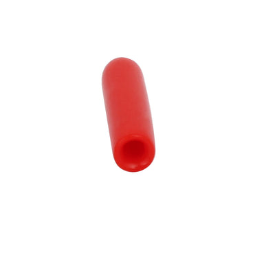 Harfington Uxcell 3mm Inner Dia Rubber Hose End Cap Screw Thread Protector Cover Red 100pcs