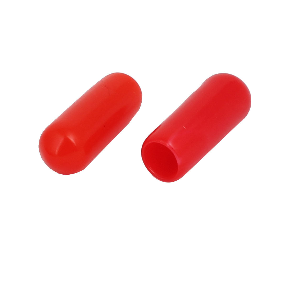 uxcell Uxcell 4.5mm Inner Dia Rubber Insulated End Cap Screw Thread Protector Cover Red 100pcs