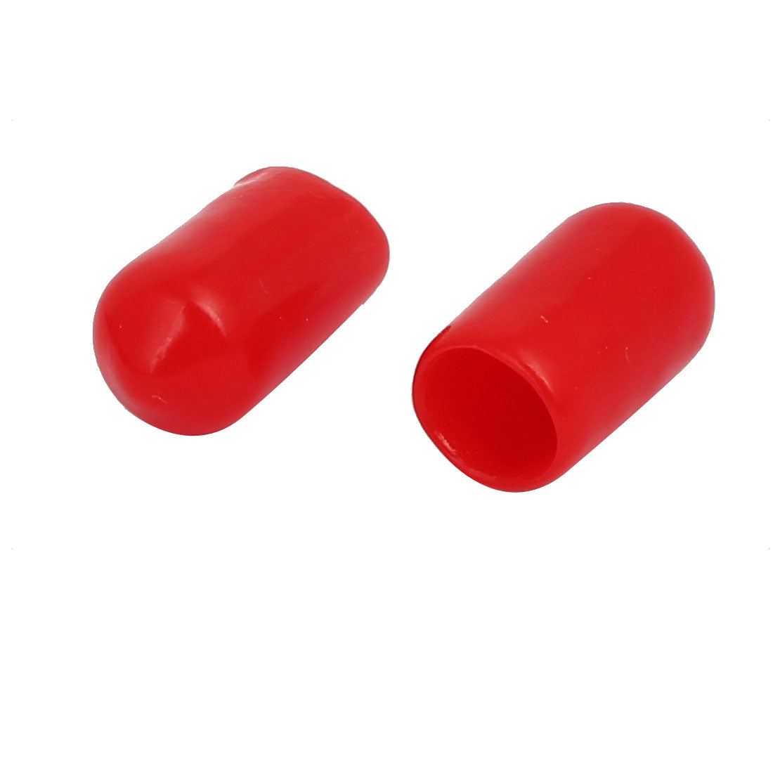 uxcell Uxcell 7.5mm Inner Dia Rubber Insulated End Cap Screw Thread Protector Cover Red 100pcs