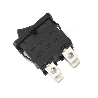 Harfington Uxcell AC 12A/125V 10A/250V DPST 4P 2 Position I/O Boat Rocker Switch