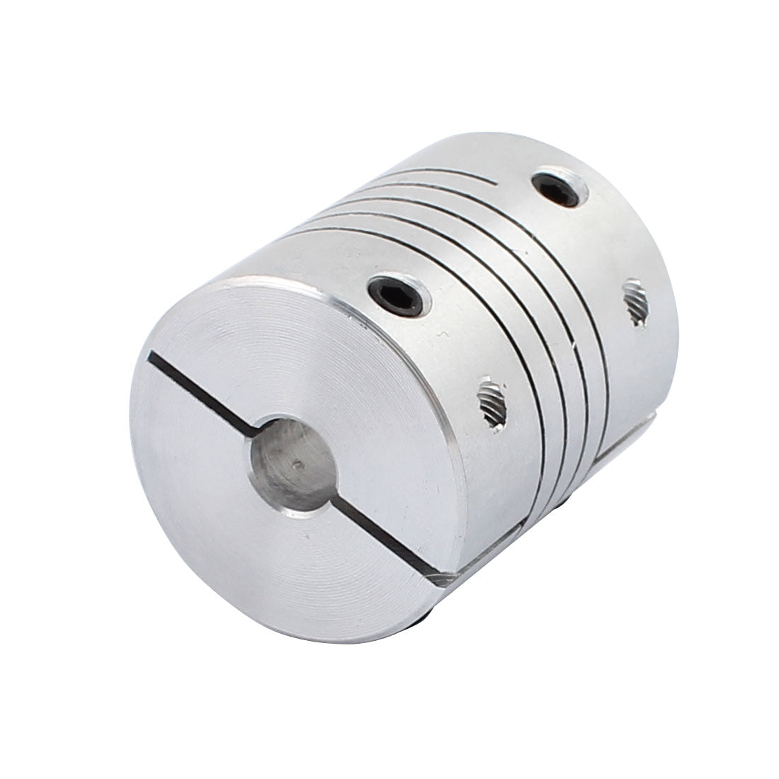 uxcell Uxcell 6.35mmx12mm Aluminum Alloy Spline Shaft Flexible Helical Coupling 25mm Diameter 30mm Length