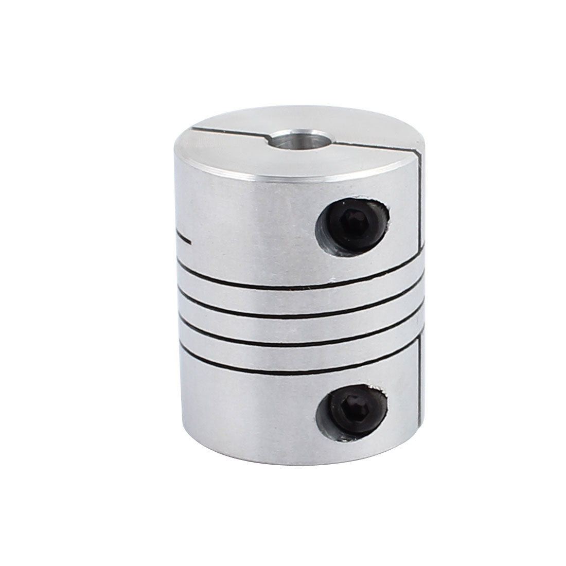 uxcell Uxcell 6.35mmx12mm Aluminum Alloy Spline Shaft Flexible Helical Coupling 25mm Diameter 30mm Length