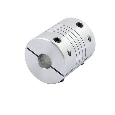 Harfington Uxcell Motor Shaft 8mm to 12mm Joint Helical Beam Coupler Coupling 25mm Dia 30mm Length