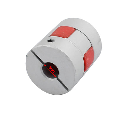 Harfington Uxcell Shaft Plum Shaped Elastic Flexible Coupling Coupler 25mm Diameter 30mm Length