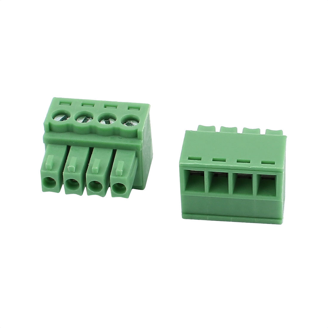 uxcell Uxcell 5Pcs 300V 10A KF2EDGK 3.5mm Pitch 4-Pin PCB Screw Terminal Block Connector