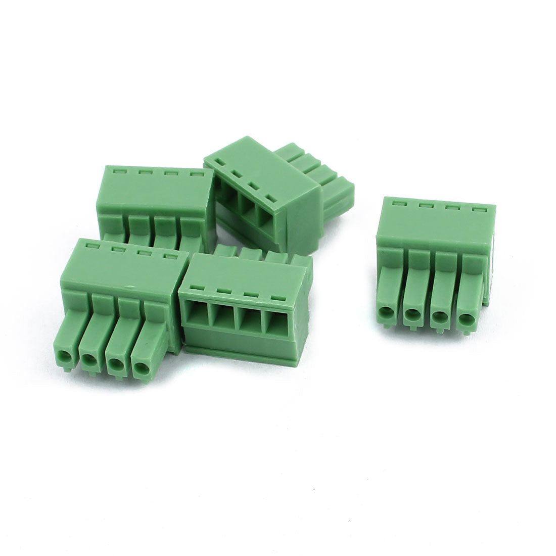 uxcell Uxcell 5Pcs 300V 10A KF2EDGK 3.5mm Pitch 4-Pin PCB Screw Terminal Block Connector