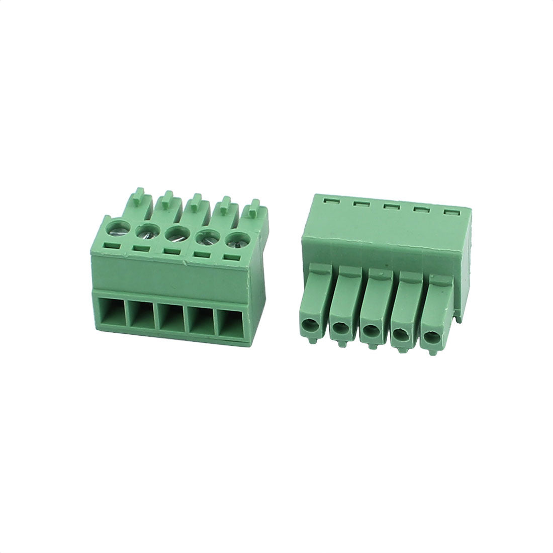 uxcell Uxcell 5Pcs 300V KF2EDGK 3.5mm Pitch 5-Pin PCB Screw Terminal Block Connector