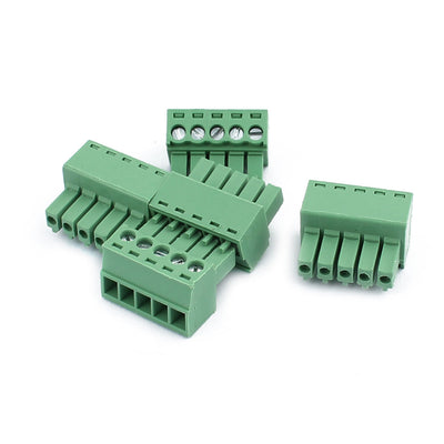 Harfington Uxcell 5Pcs 300V KF2EDGK 3.5mm Pitch 5-Pin PCB Screw Terminal Block Connector