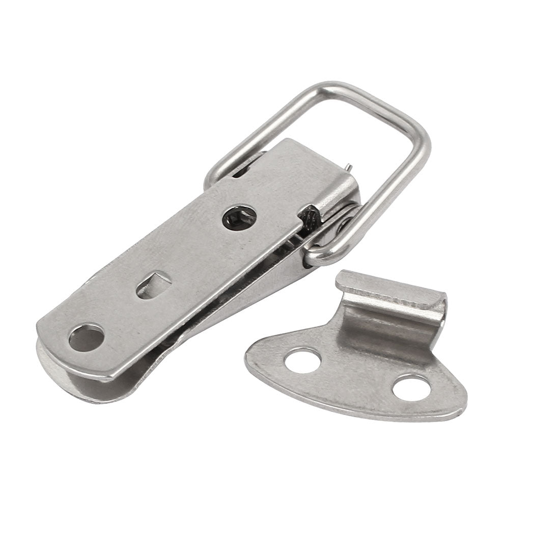 uxcell Uxcell 3-inch 201 Stainless Steel Spring Loaded Toggle Latch Catch for Box Chest Trunk