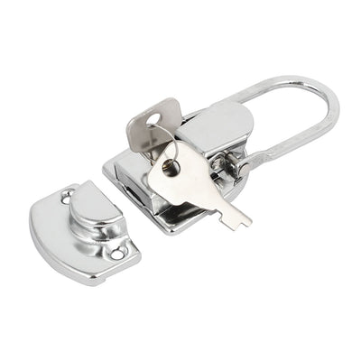 Harfington Uxcell Suitcase Briefcase Metal Toggle Latch Hasp Lock 65mm Length 2pcs w 2 Keys