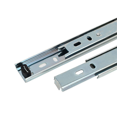 Harfington Uxcell Cabinet Drawer 2-Section Telescopic Ball Bearing Slides Rail Track 12'' Length 4pcs