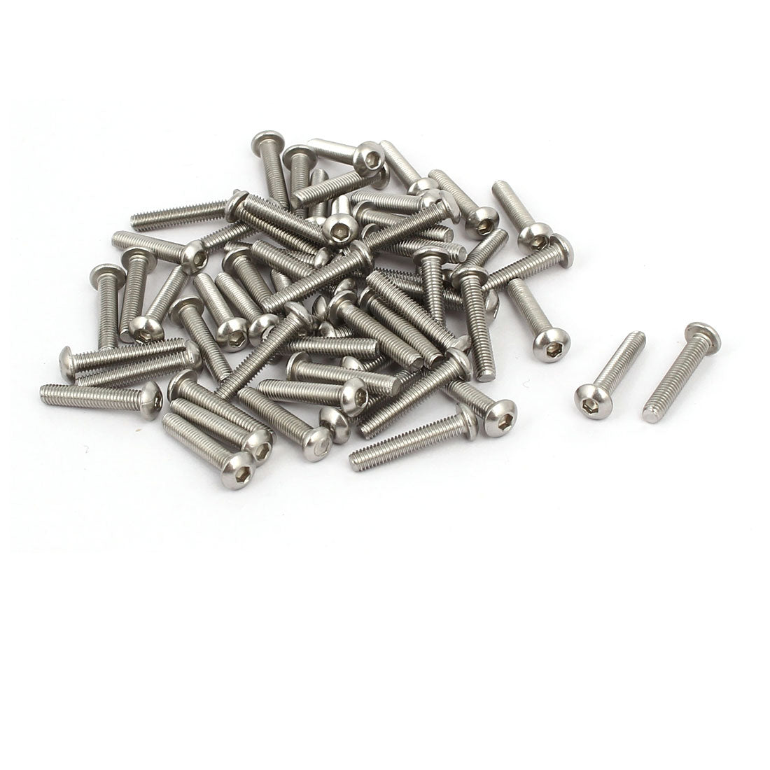 uxcell Uxcell 60pcs M3x16mm 304 Edelstahl Knopf Kopf Innensechskantschrauben Schrauben de