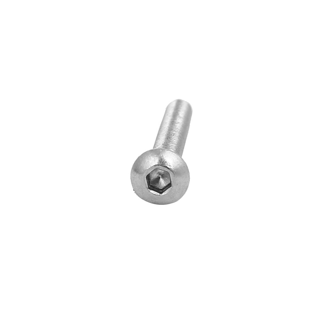 uxcell Uxcell M3x25mm 304 Stainless Steel Button Head Hex Socket Cap Screws Fastener 60pcs