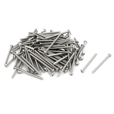 Harfington Uxcell 120pcs M3x45mm 304 Edelstahl Knopf Kopf Innensechskantschrauben Befestiger de