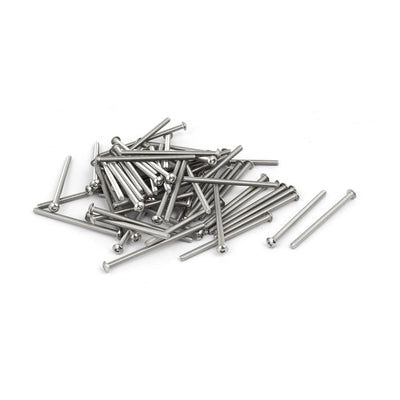 Harfington Uxcell M3 x 50mm 304 Stainless Steel Hex Socket Button Head Cap Screws Bolts 60PCS