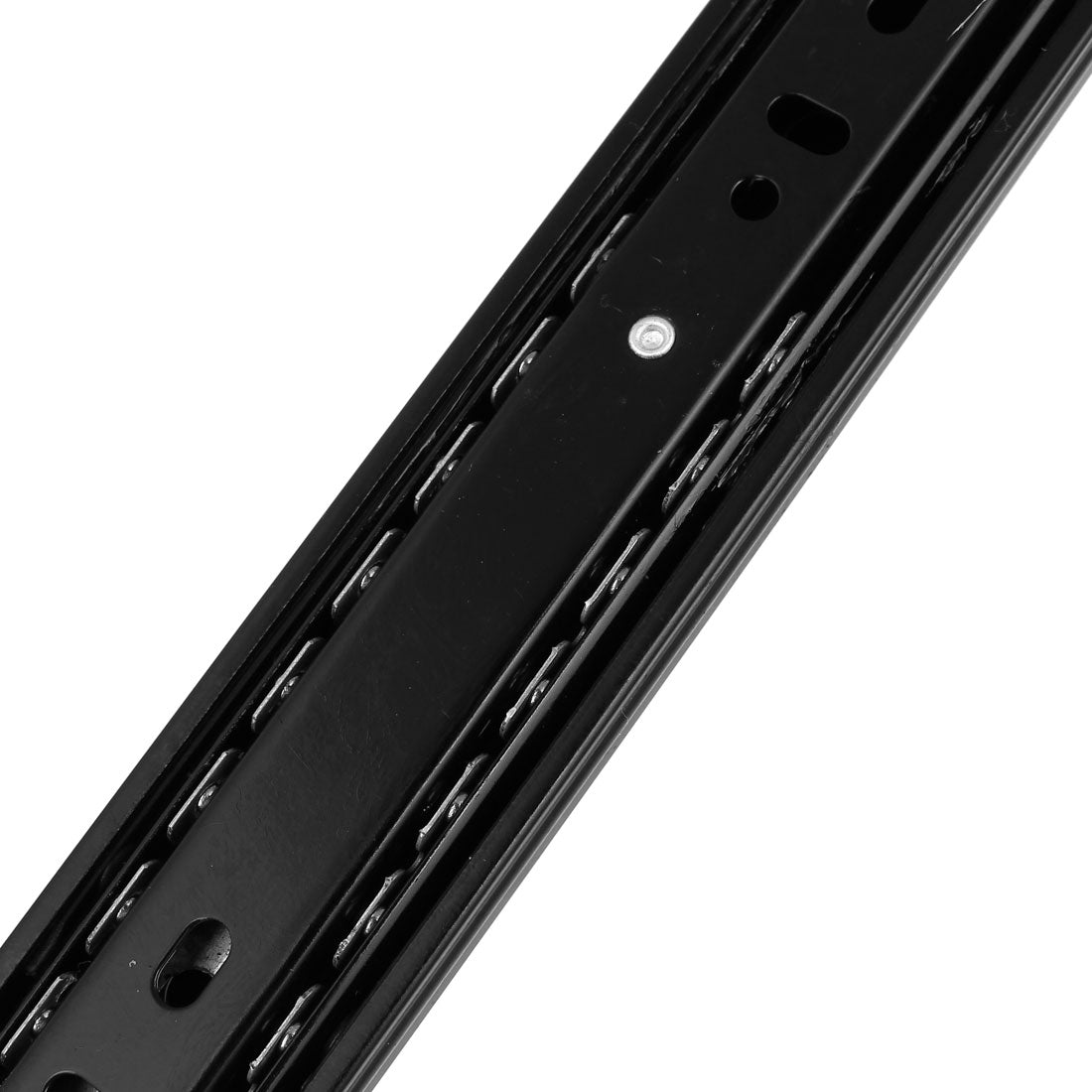 uxcell Uxcell 12'' Length 35mm Width 3-Section Ball Bearing Drawer Slides Rail Black 2pcs