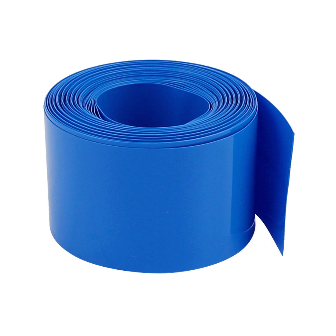 uxcell Uxcell 30mm Flat Width 8M Length PVC Heat Shrink Tube Blue for 18650 Batteries