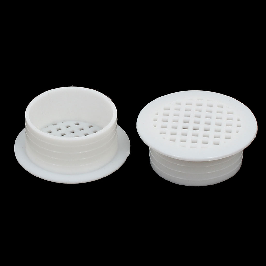 uxcell Uxcell Shoes Cabinet Plastic Square Mesh Hole Air Vent Louver Cover White 35mm 20pcs