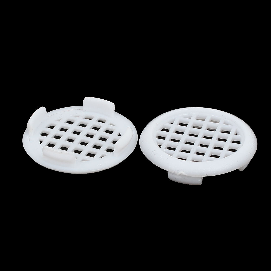 uxcell Uxcell Shoes Cabinet Plastic Square Mesh Hole Air Vent Louver Cover White 31mm Dia 30pcs