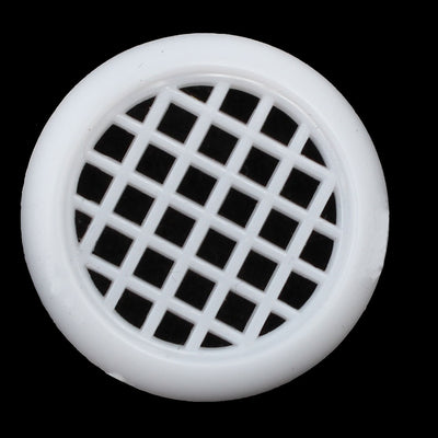 Harfington Uxcell Shoes Cabinet Plastic Square Mesh Hole Air Vent Louver Cover White 31mm Dia 30pcs