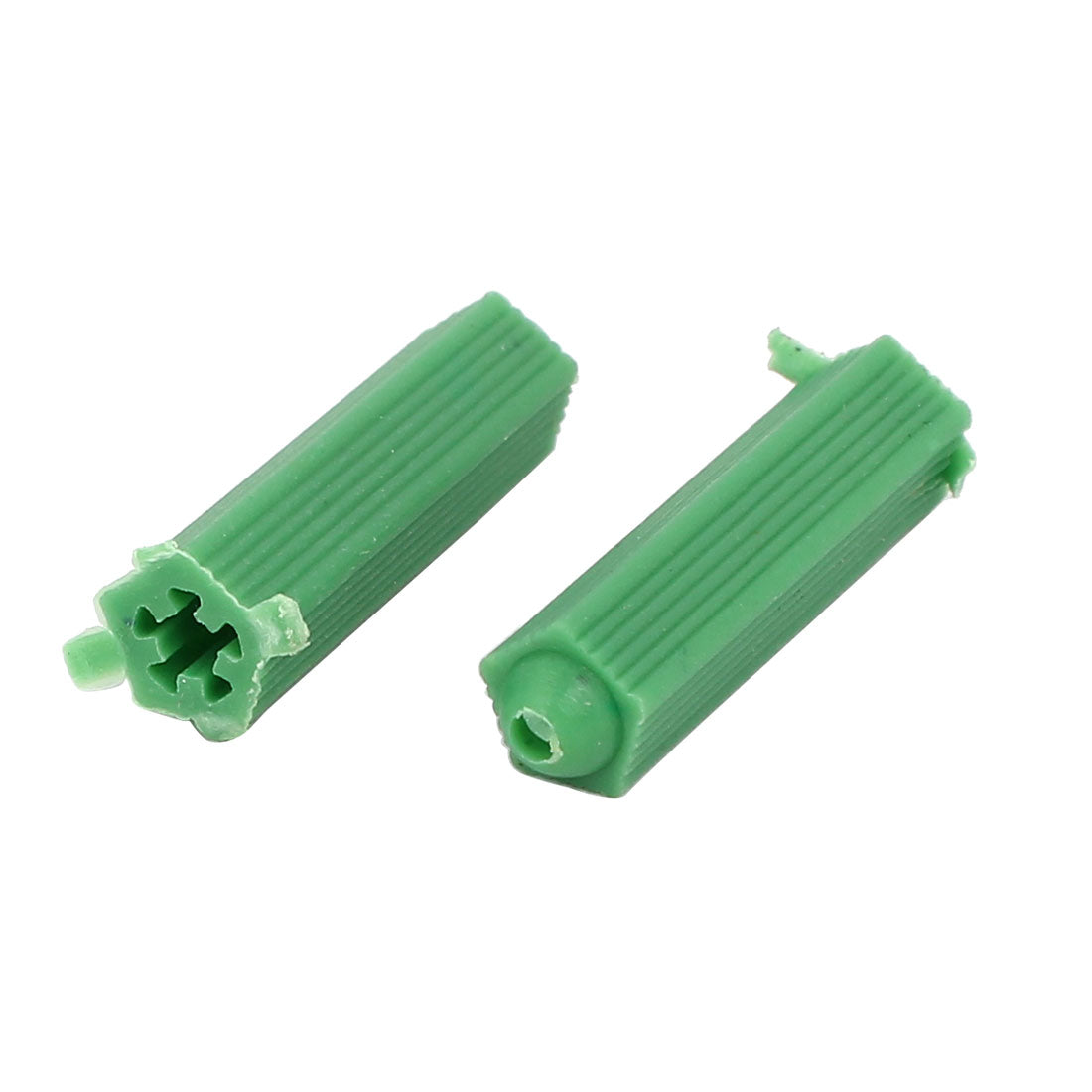 uxcell Uxcell 6mm x 25mm Plastic Masonry Screws Fixing Wall Anchor Green 100pcs