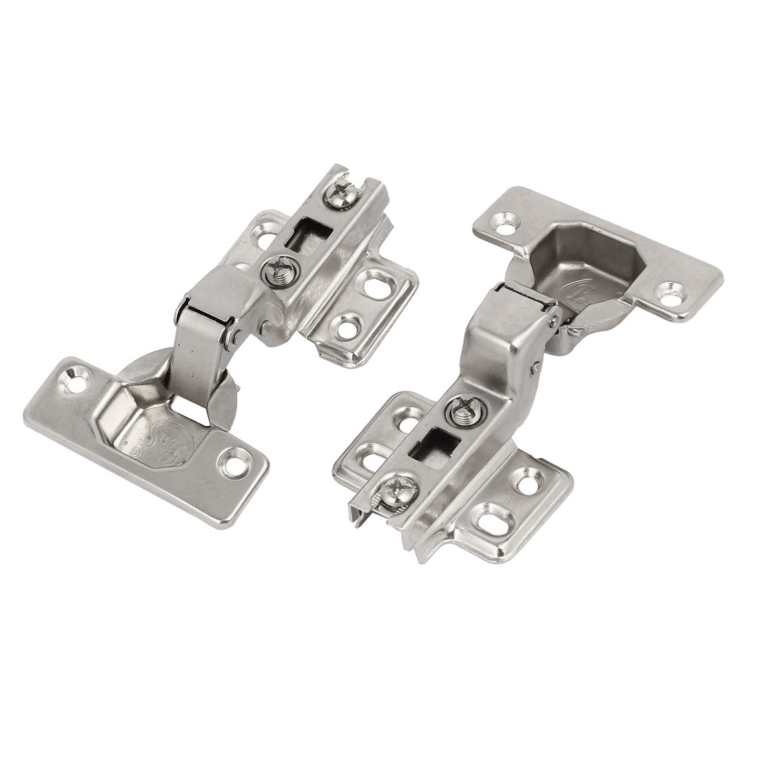 uxcell Uxcell 105mmx63mmx33mm Metal Concealed Self Close Inset Cabinet Door Hinges 2pcs