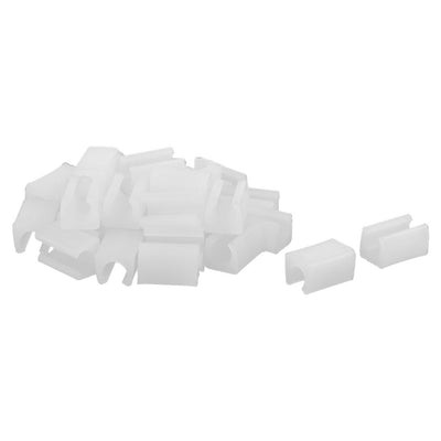 Harfington Uxcell Household Furniture Accessory Plastic Chair Leg Protector Ending Cap Tube Insert White 30pcs