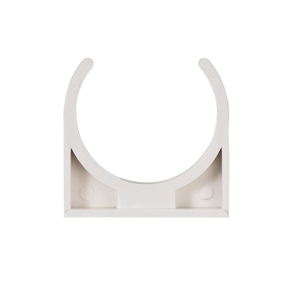 Harfington Uxcell Home PVC U Shaped Water Supply Pipe Holder Clamps Clips White 32 mm Dia 15 Pcs