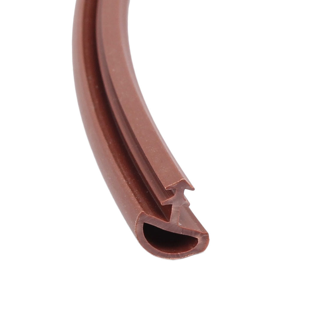 uxcell Uxcell 8mm Width Rubber Door Window Glass Strip Seal Draught Excluder Brown 6M Length