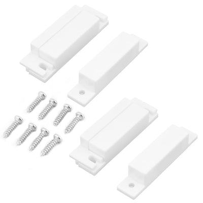 Harfington Uxcell Home Wired Alarm Security Magnetic Door Contact Reed Sensor Switch White 2 Sets