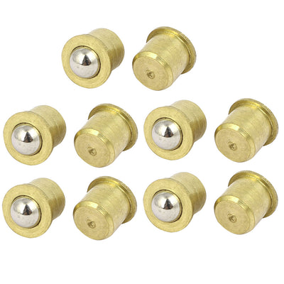 Harfington Uxcell Household Cabinet Door Brass Ball Catches Latch Catcher 8mm Dia 10pcs