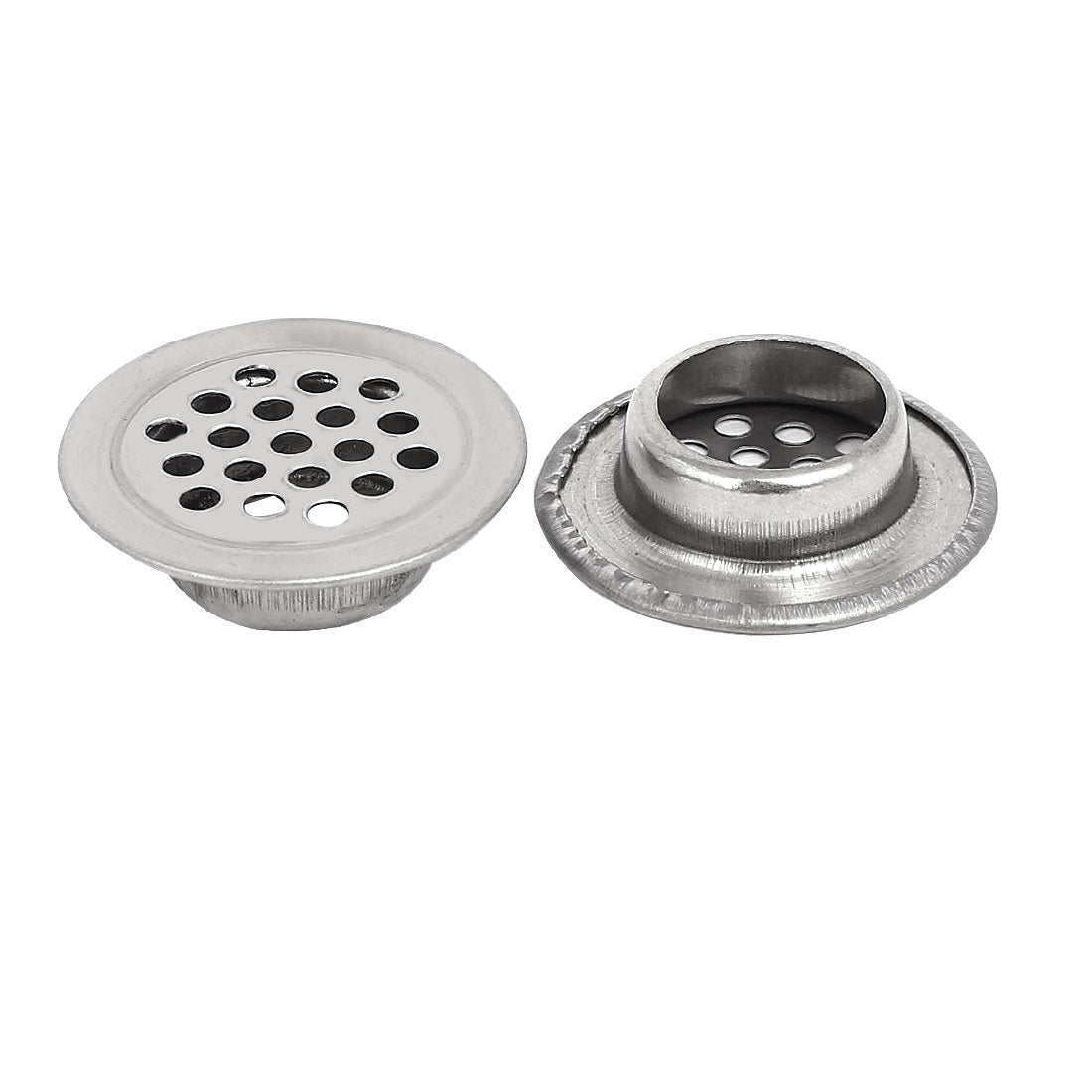 uxcell Uxcell 19mm Bottom Dia Stainless Steel Round Mesh Hole Air Vents Louver 30pcs