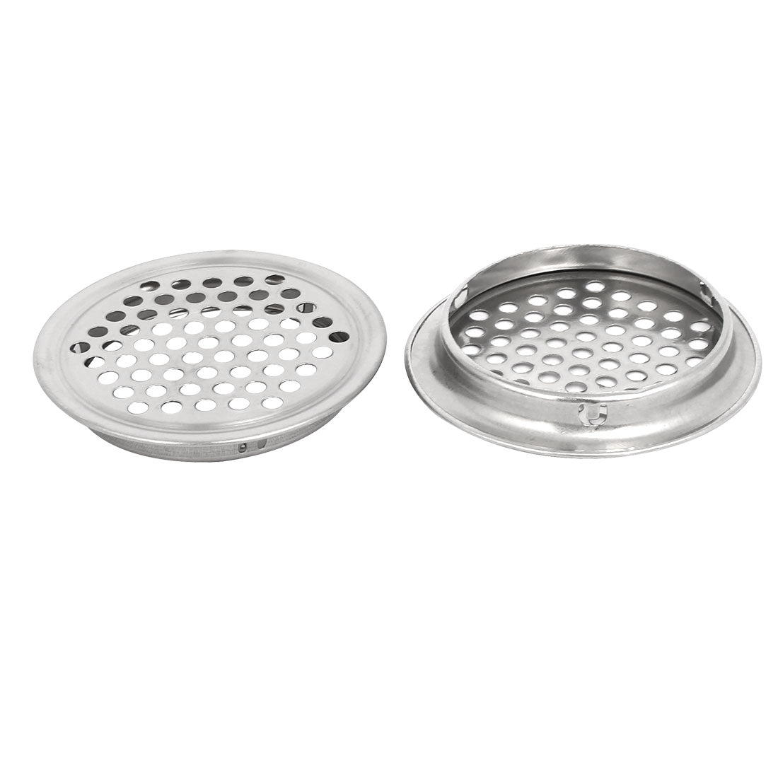 uxcell Uxcell 53mm Bottom Dia Stainless Steel Round Mesh Hole Air Vents Louver 10pcs