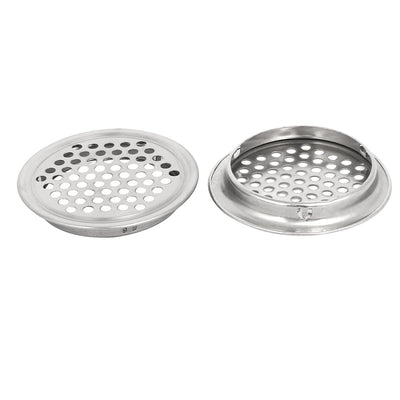 Harfington Uxcell 53mm Bottom Dia Stainless Steel Round Mesh Hole Air Vents Louver 10pcs