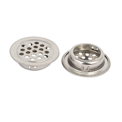 Harfington Uxcell 25mm Bottom Dia Stainless Steel Round Shaped Mesh Hole Air Vent Louver 10pcs