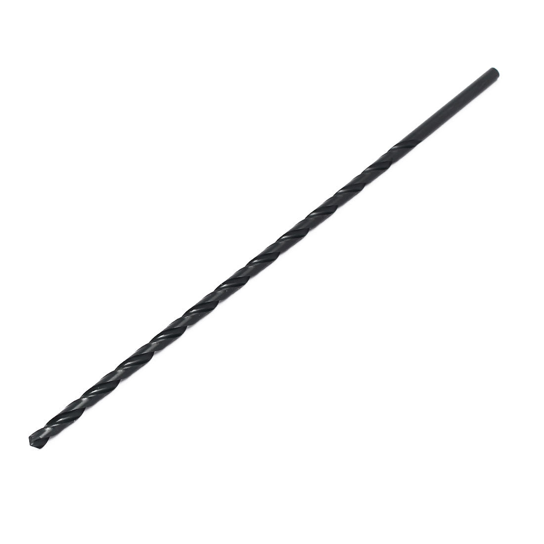 uxcell Uxcell 5.5mm Drilling Dia 250mm Length HSS Straight Round Shank Twist Drill Bit Black