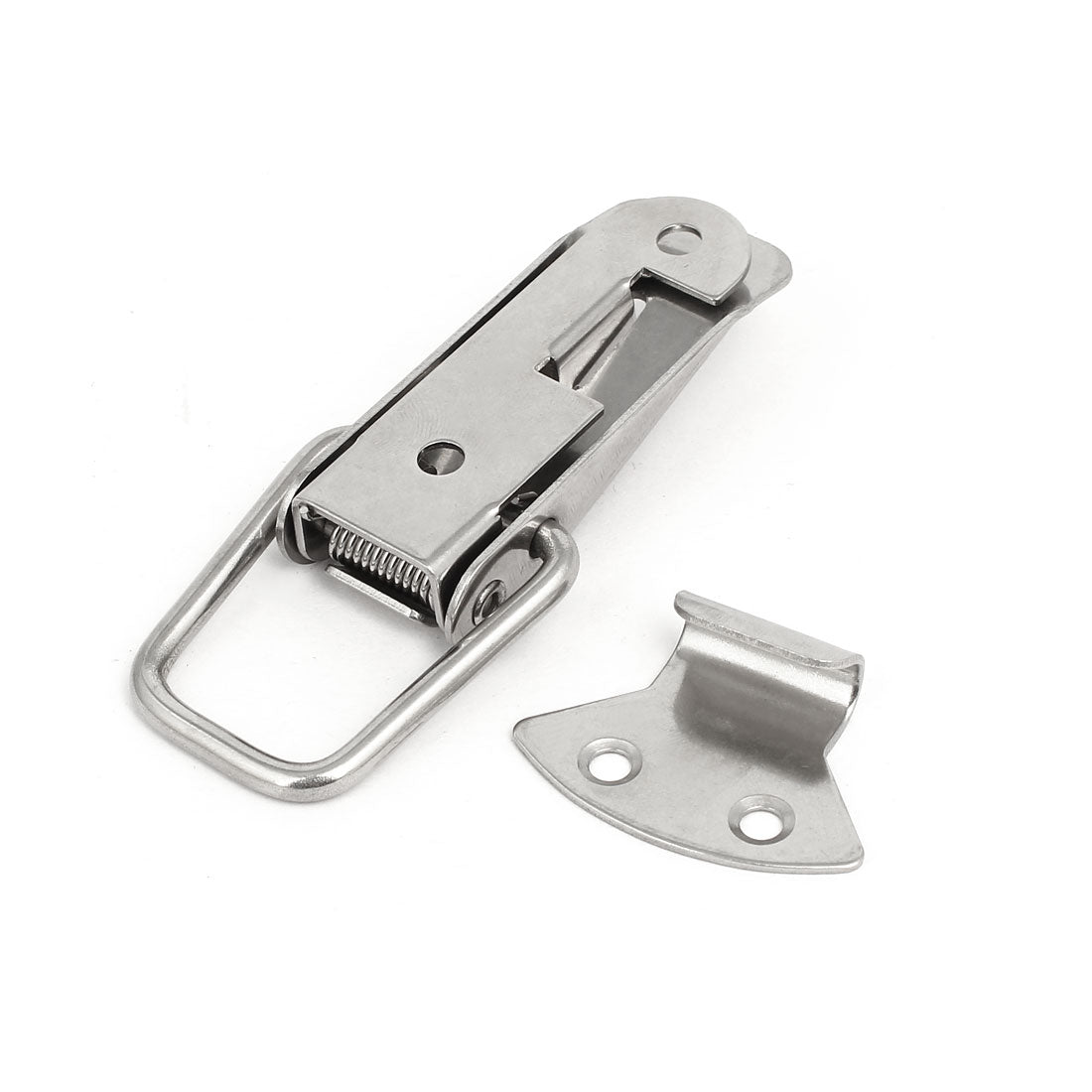 uxcell Uxcell 90mm Length 201 Stainless Steel Toggle Latches Catch Hasp Clamp 4pcs