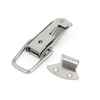 Harfington Uxcell 90mm Length 201 Stainless Steel Toggle Latches Catch Hasp Clamp 4pcs