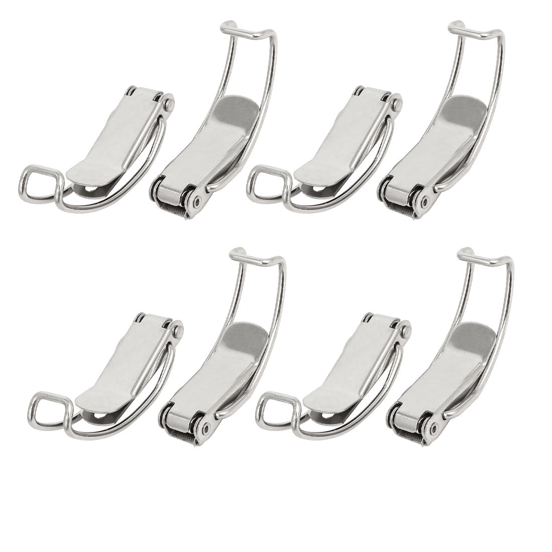 uxcell Uxcell Wood Box Chest Stainless Steel Toggle Latches Catch Hasp Clamp 85x21x18mm 8pcs