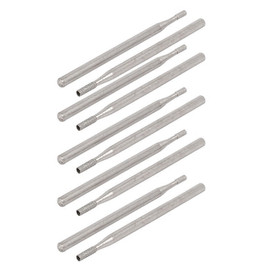 Harfington Uxcell 2.35mm Shank 1.5mm Dia Cylindrical Concave Head Diamond Mounted Points 10pcs