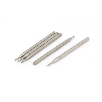 Harfington Uxcell 2.35mm Shank 1mm Tip Stone Head Grinding Bit Diamond Mounted Point 5pcs